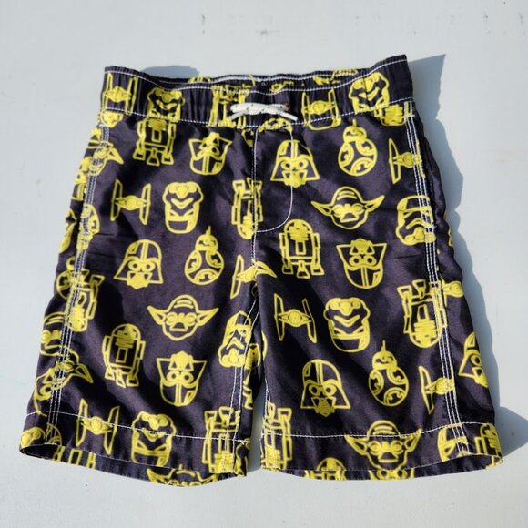 Gap Star Wars Swim Set Swimming Shirt Trunks Shorts Darth Vader Boys Size XS Mak - Picture 3 of 10